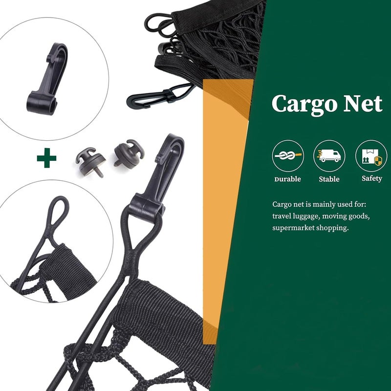 Omocyra Envelope Style Trunk Cargo Net Compatible with Subaru Outback New 2026 2025 2024 2023 2022 2021 2020 2019 2018 2017-2000 Car Rear Tailgate Netting - Image 2